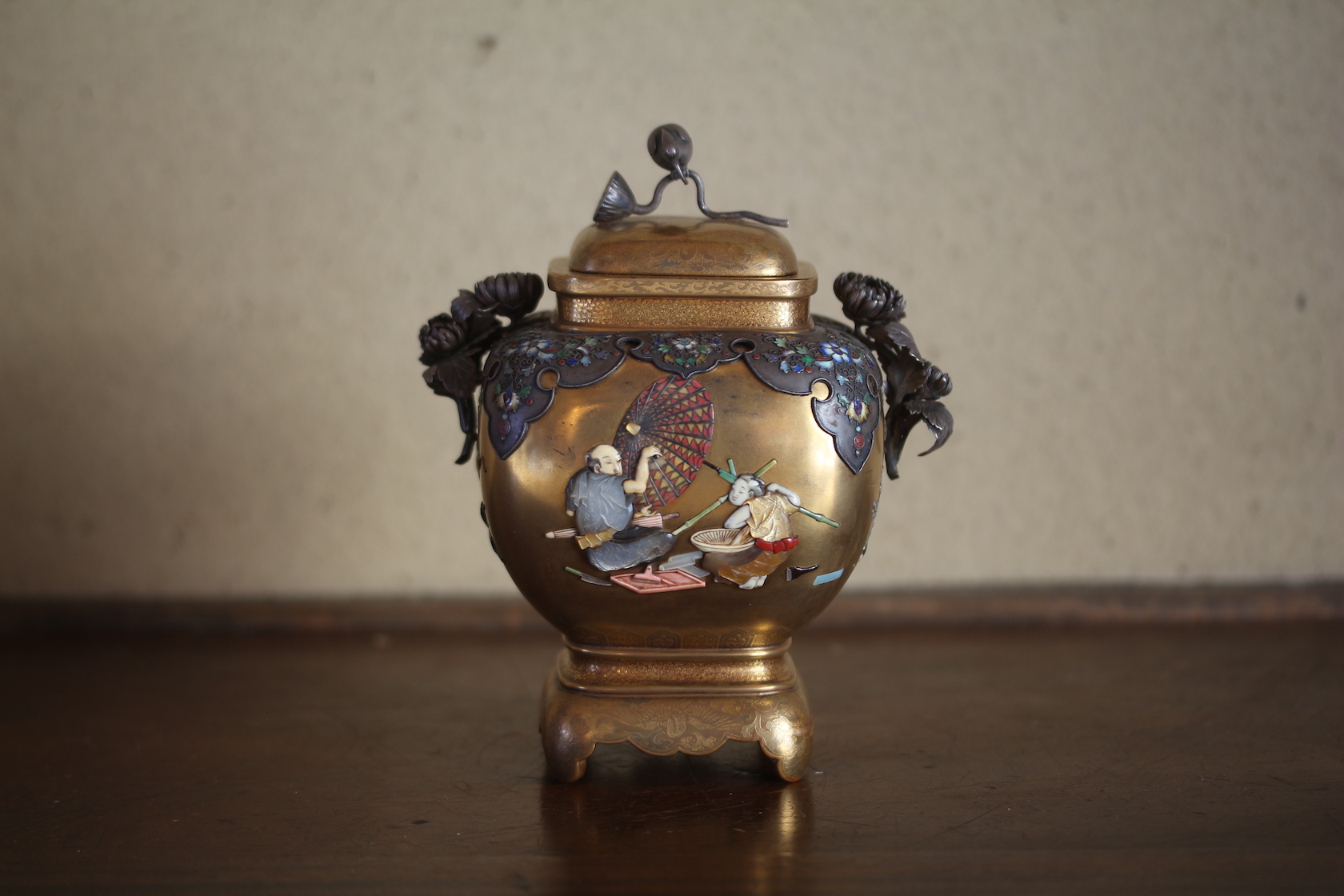 芝山細工飾香炉 | 古裂會 (こぎれかい) 芝山細工飾香炉 | 古裂會 (こぎれかい)