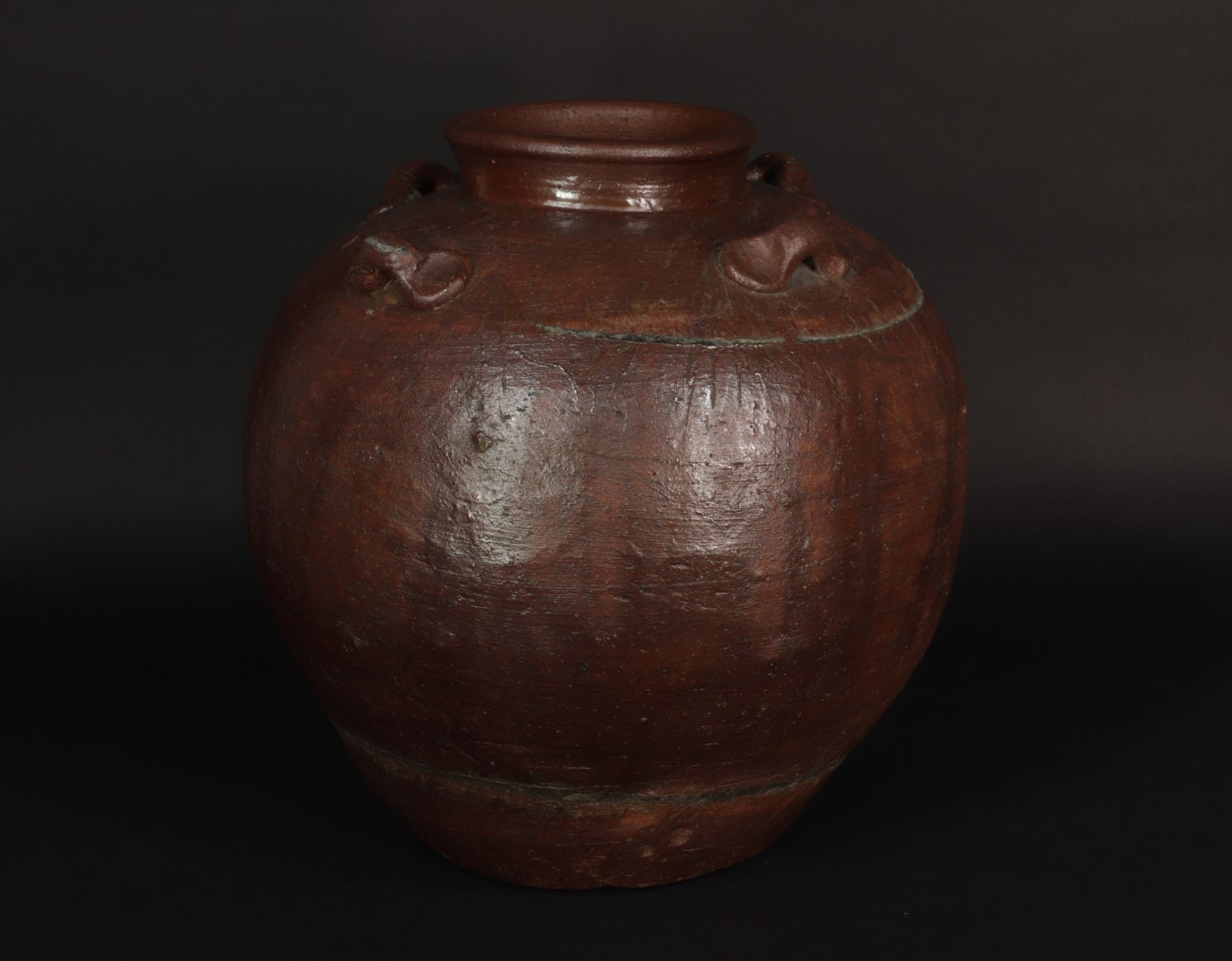 抜群 備前焼 古備前 窯変 四耳葉茶壺 桃山時代 骨董 古美術 茶道具 逸品 Amazon.co.jp: 古備前 桃山時代 四耳 葉茶壺 葉茶壷 茶道具 陶印